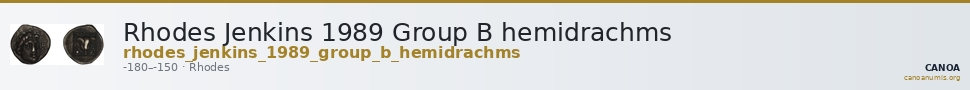 Rhodes Jenkins 1989 Group B hemidrachms — CANOA