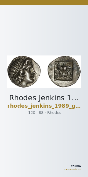 Rhodes Jenkins 1989 Group D drachms — CANOA