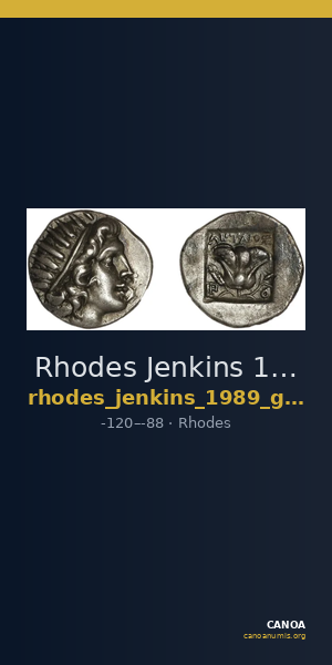 Rhodes Jenkins 1989 Group D drachms — CANOA