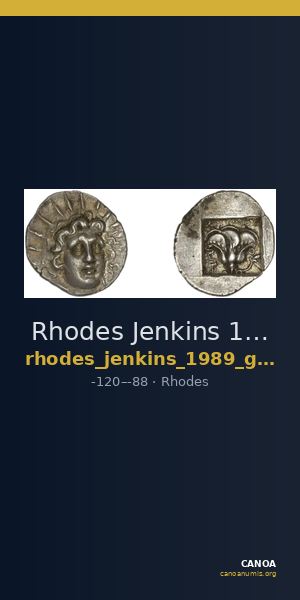 Rhodes Jenkins 1989 Group D hemidrachms — CANOA