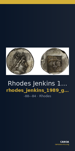 Rhodes Jenkins 1989 Group E drachms — CANOA