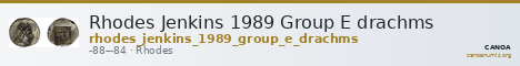 Rhodes Jenkins 1989 Group E drachms — CANOA