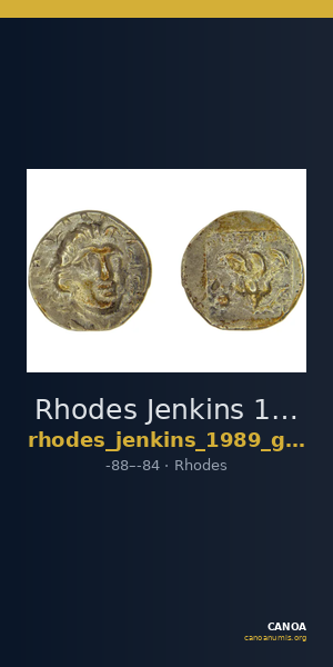 Rhodes Jenkins 1989 Group E hemidrachms — CANOA