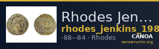 Rhodes Jenkins 1989 Group E hemidrachms — CANOA
