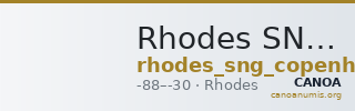 Rhodes SNG Copenhagen Rhodes 879 — CANOA