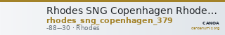 Rhodes SNG Copenhagen Rhodes 879 — CANOA