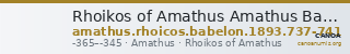 Rhoikos of Amathus Amathus Babelon 1893 737-741 — CANOA