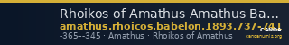 Rhoikos of Amathus Amathus Babelon 1893 737-741 — CANOA