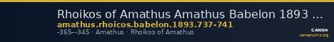 Rhoikos of Amathus Amathus Babelon 1893 737-741 — CANOA