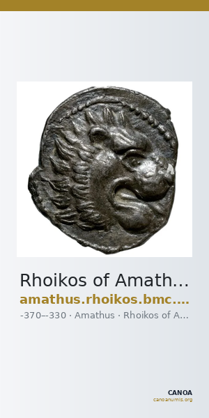 Rhoikos of Amathus Amathus BMC Amathus 18-23 — CANOA