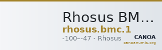 Rhosus BMC Rhosus 1 — CANOA