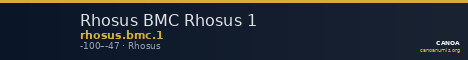 Rhosus BMC Rhosus 1 — CANOA