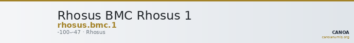 Rhosus BMC Rhosus 1 — CANOA
