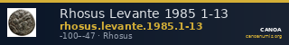 Rhosus Levante 1985 1-13 — CANOA