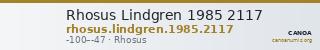 Rhosus Lindgren 1985 2117 — CANOA