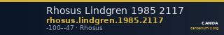Rhosus Lindgren 1985 2117 — CANOA