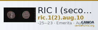RIC I (second edition) Augustus 10 — CANOA