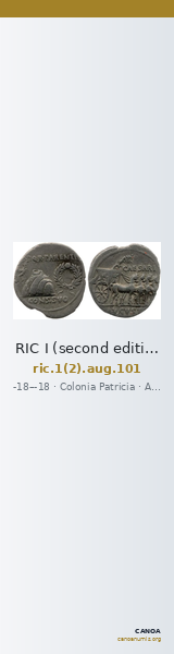 RIC I (second edition) Augustus 101 — CANOA