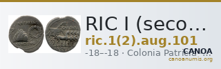 RIC I (second edition) Augustus 101 — CANOA