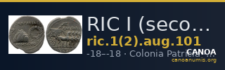 RIC I (second edition) Augustus 101 — CANOA