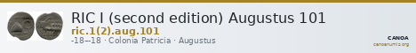 RIC I (second edition) Augustus 101 — CANOA