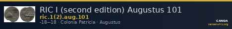 RIC I (second edition) Augustus 101 — CANOA