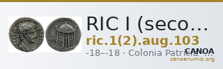 RIC I (second edition) Augustus 103 — CANOA