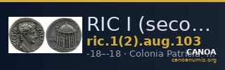 RIC I (second edition) Augustus 103 — CANOA