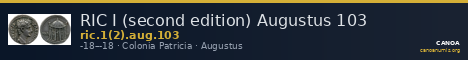 RIC I (second edition) Augustus 103 — CANOA