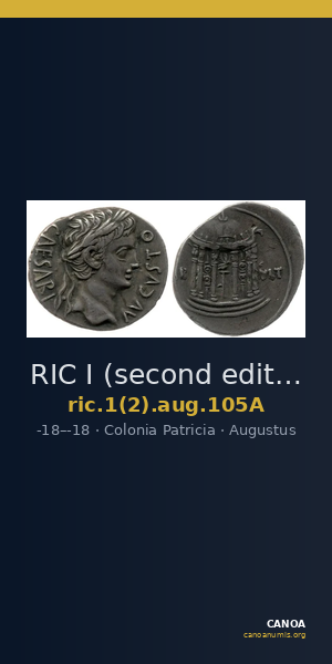 RIC I (second edition) Augustus 105A — CANOA