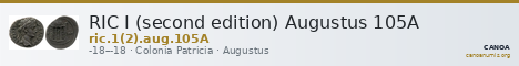 RIC I (second edition) Augustus 105A — CANOA