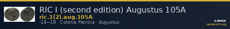 RIC I (second edition) Augustus 105A — CANOA