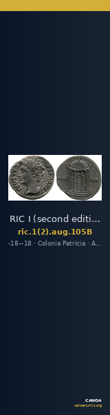 RIC I (second edition) Augustus 105B — CANOA