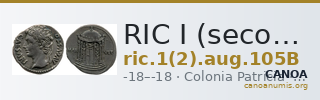 RIC I (second edition) Augustus 105B — CANOA