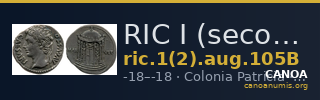 RIC I (second edition) Augustus 105B — CANOA