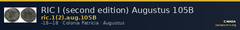 RIC I (second edition) Augustus 105B — CANOA