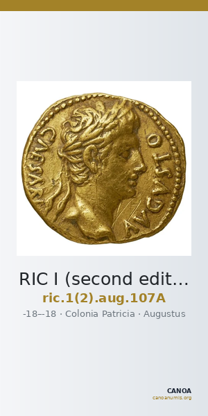 RIC I (second edition) Augustus 107A — CANOA