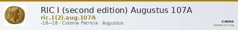 RIC I (second edition) Augustus 107A — CANOA