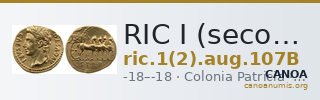 RIC I (second edition) Augustus 107B — CANOA