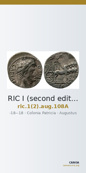 RIC I (second edition) Augustus 108A — CANOA