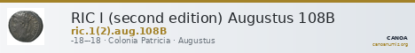 RIC I (second edition) Augustus 108B — CANOA