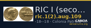 RIC I (second edition) Augustus 109 — CANOA