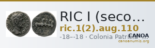 RIC I (second edition) Augustus 110 — CANOA