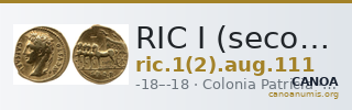 RIC I (second edition) Augustus 111 — CANOA