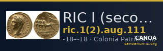 RIC I (second edition) Augustus 111 — CANOA