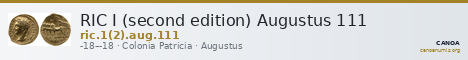 RIC I (second edition) Augustus 111 — CANOA