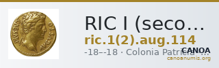 RIC I (second edition) Augustus 114 — CANOA