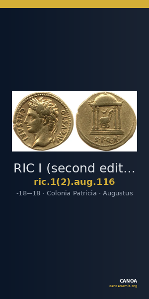 RIC I (second edition) Augustus 116 — CANOA