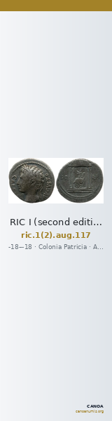 RIC I (second edition) Augustus 117 — CANOA