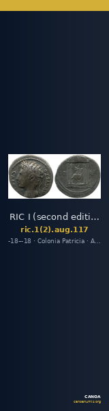 RIC I (second edition) Augustus 117 — CANOA